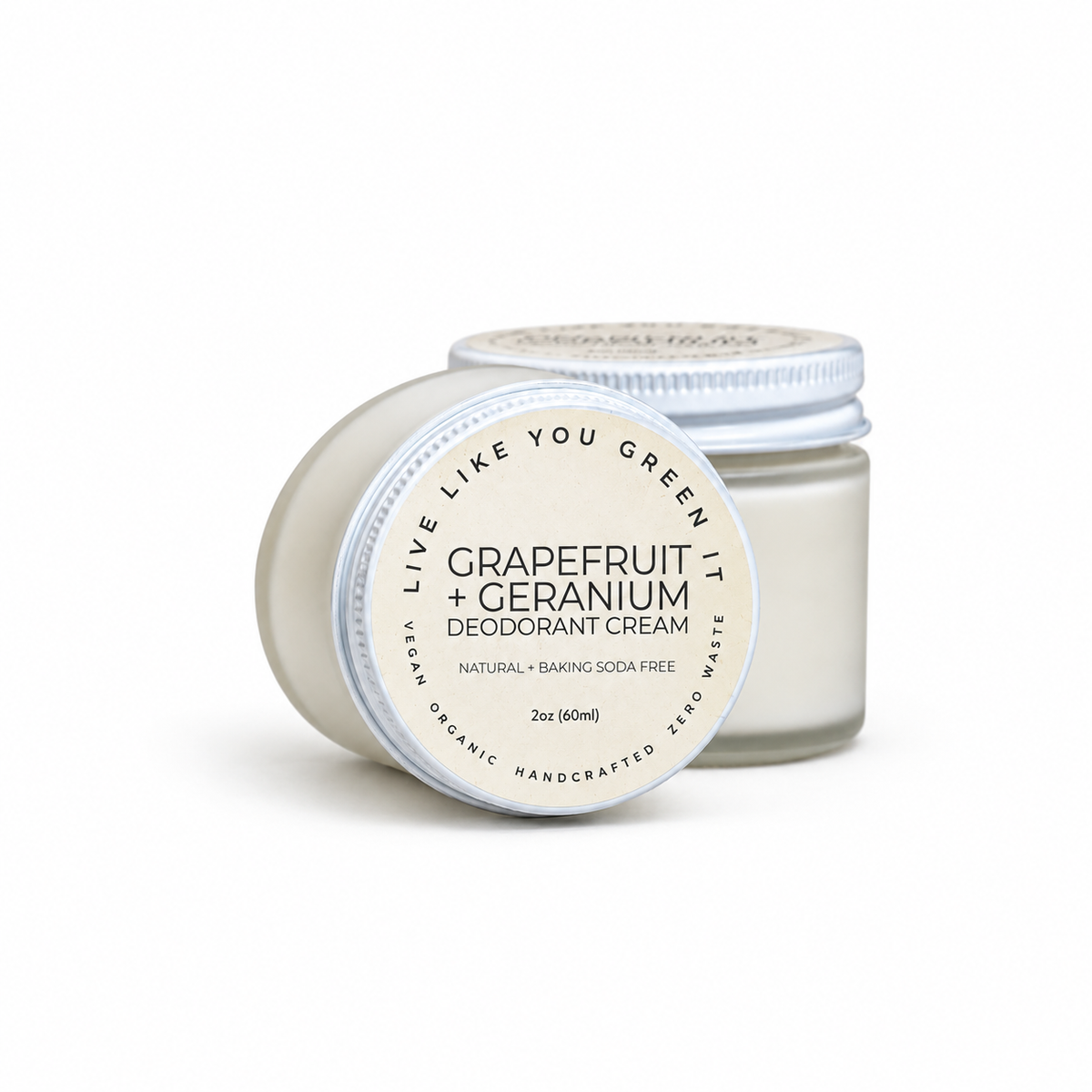Natural Deodorant Cream - Vegan Deodorant, Baking Soda Free, Organic