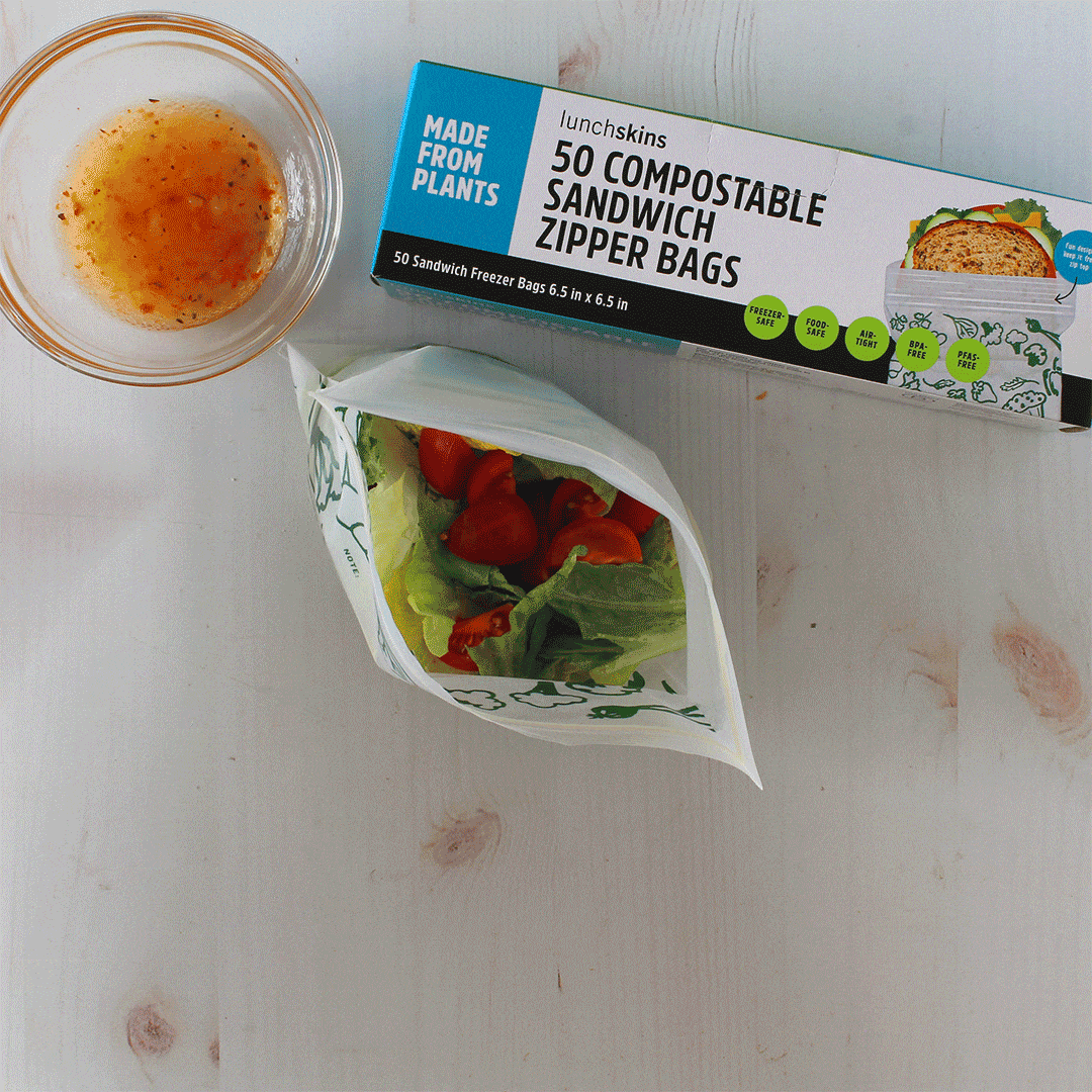 Ziptop Compostable Freezer-Safe Sandwich Storage Bags