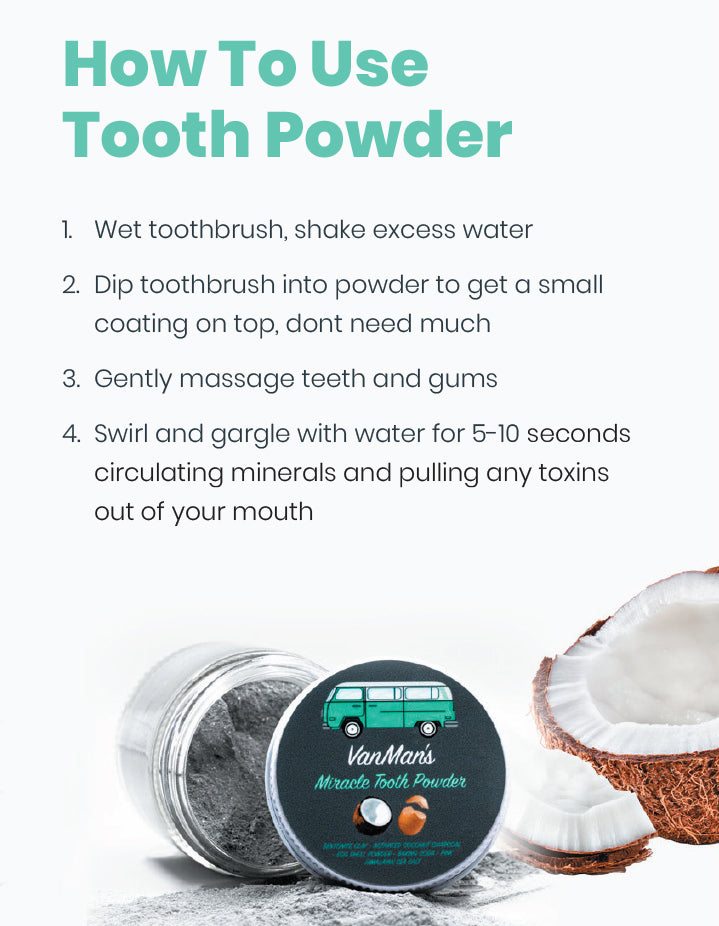 Miracle Tooth Powder - Mint-Bone, 2 oz