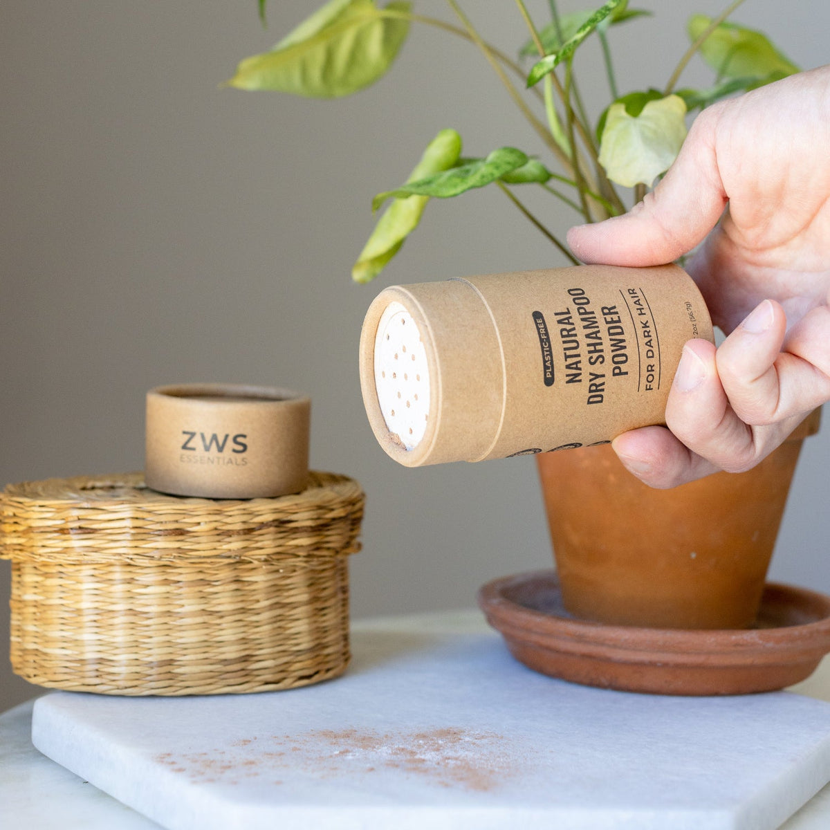 Natural Dry Shampoo Powder – Light & Dark Hair