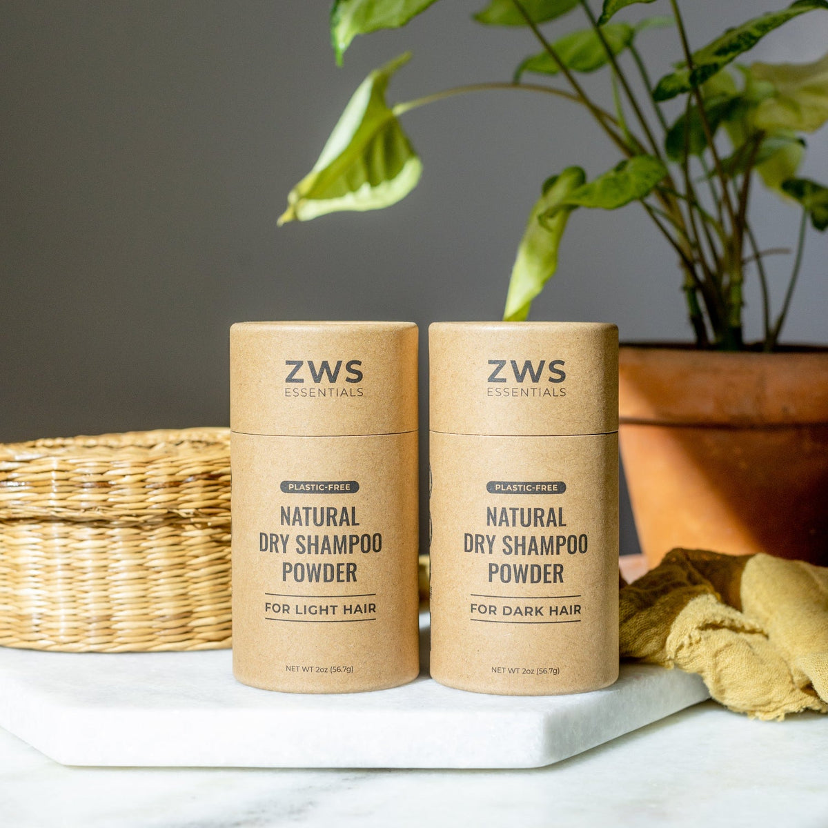 Natural Dry Shampoo Powder – Light & Dark Hair