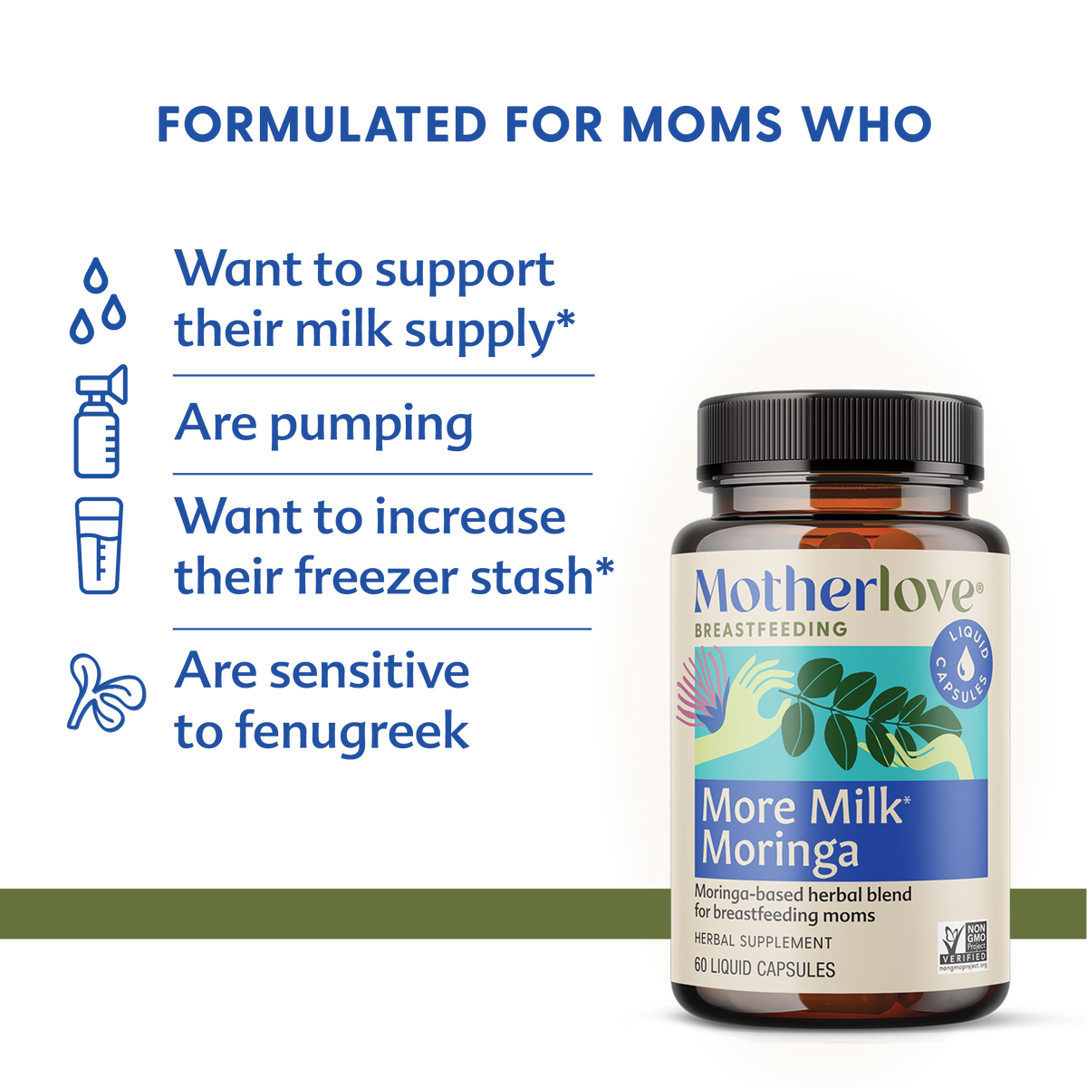More Milk® Moringa - Liquid Capsules