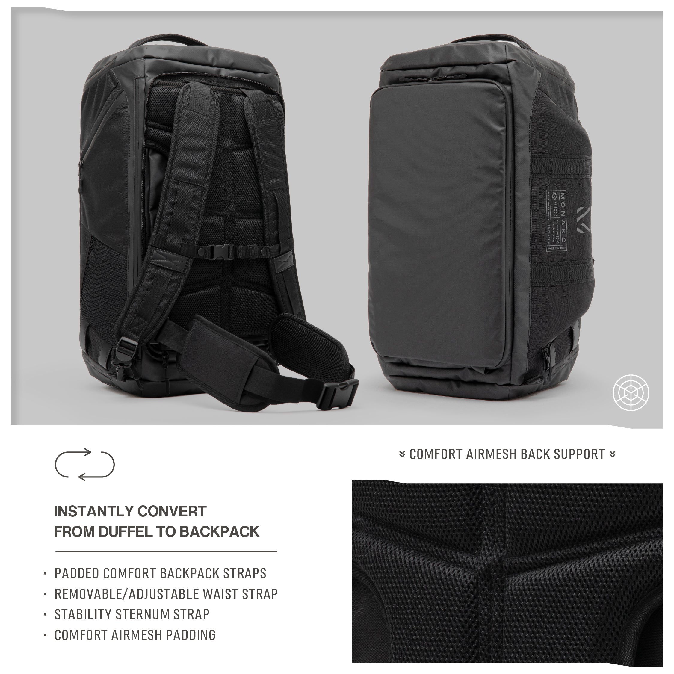 40L Duffel Backpack