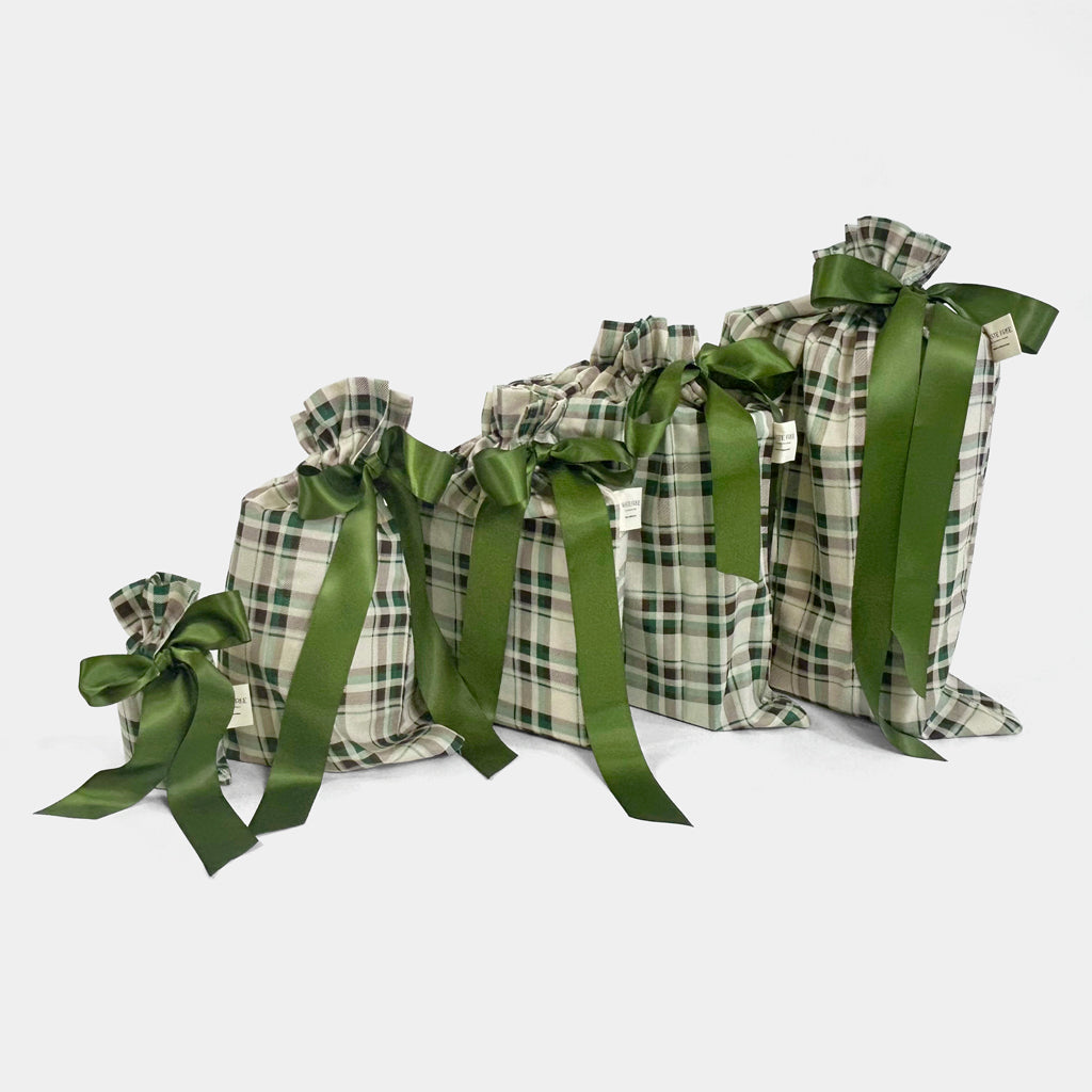 Nadarrach Tartan Reusable Gift Bag Set