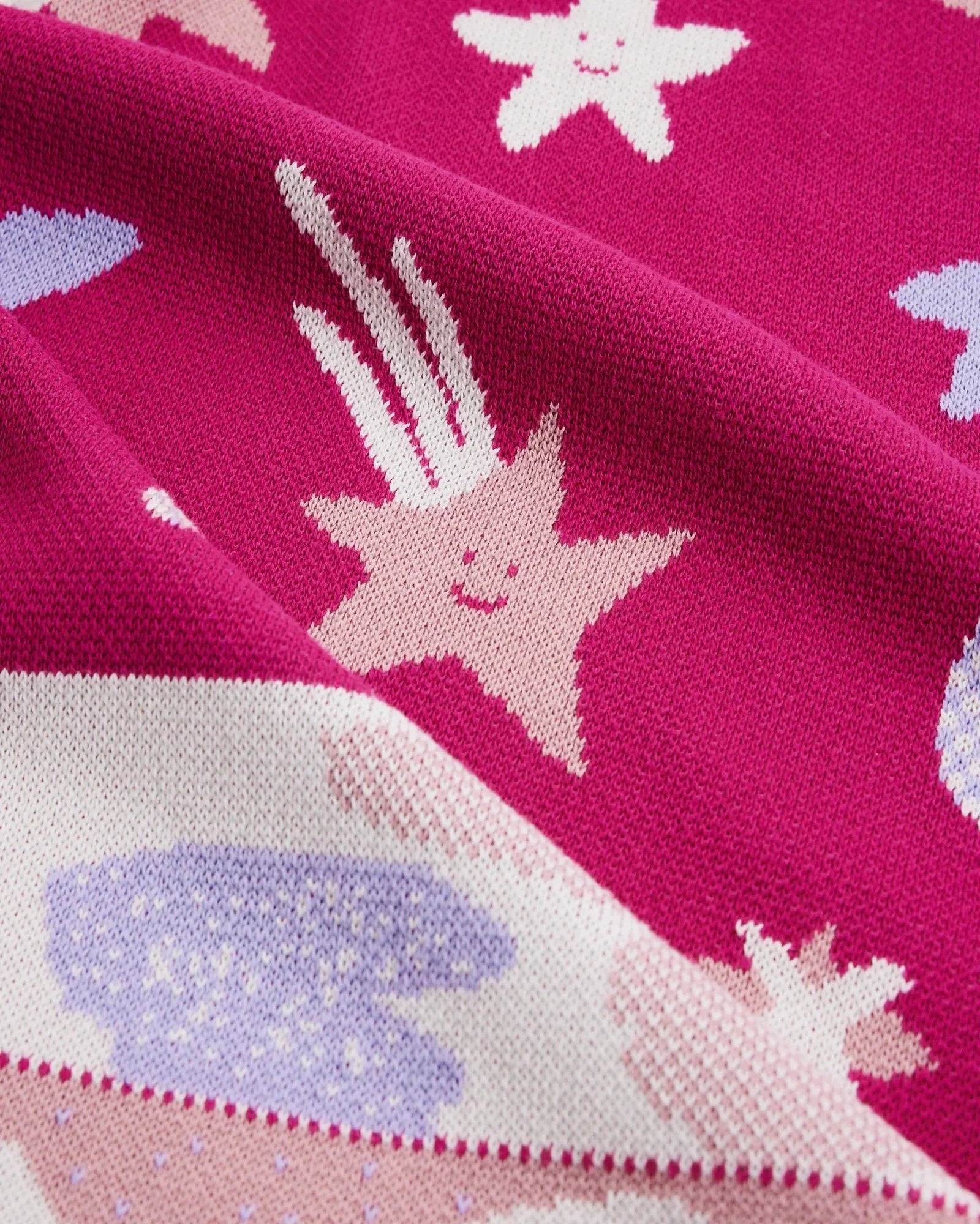 Biquette Night Sky Knit Midi Blanket - Artist Collection