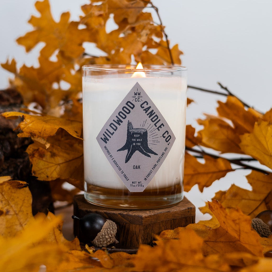 Oak Candle - aged oak, vetiver, warm resin