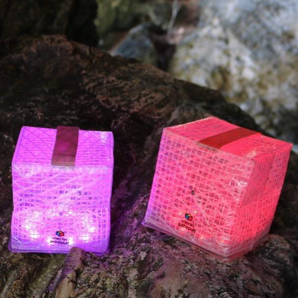 Collapsable Solar-Powered Lantern SolarPuff™ in Warm White