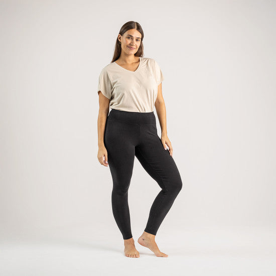 Organic Cotton Ribbed Leggings
