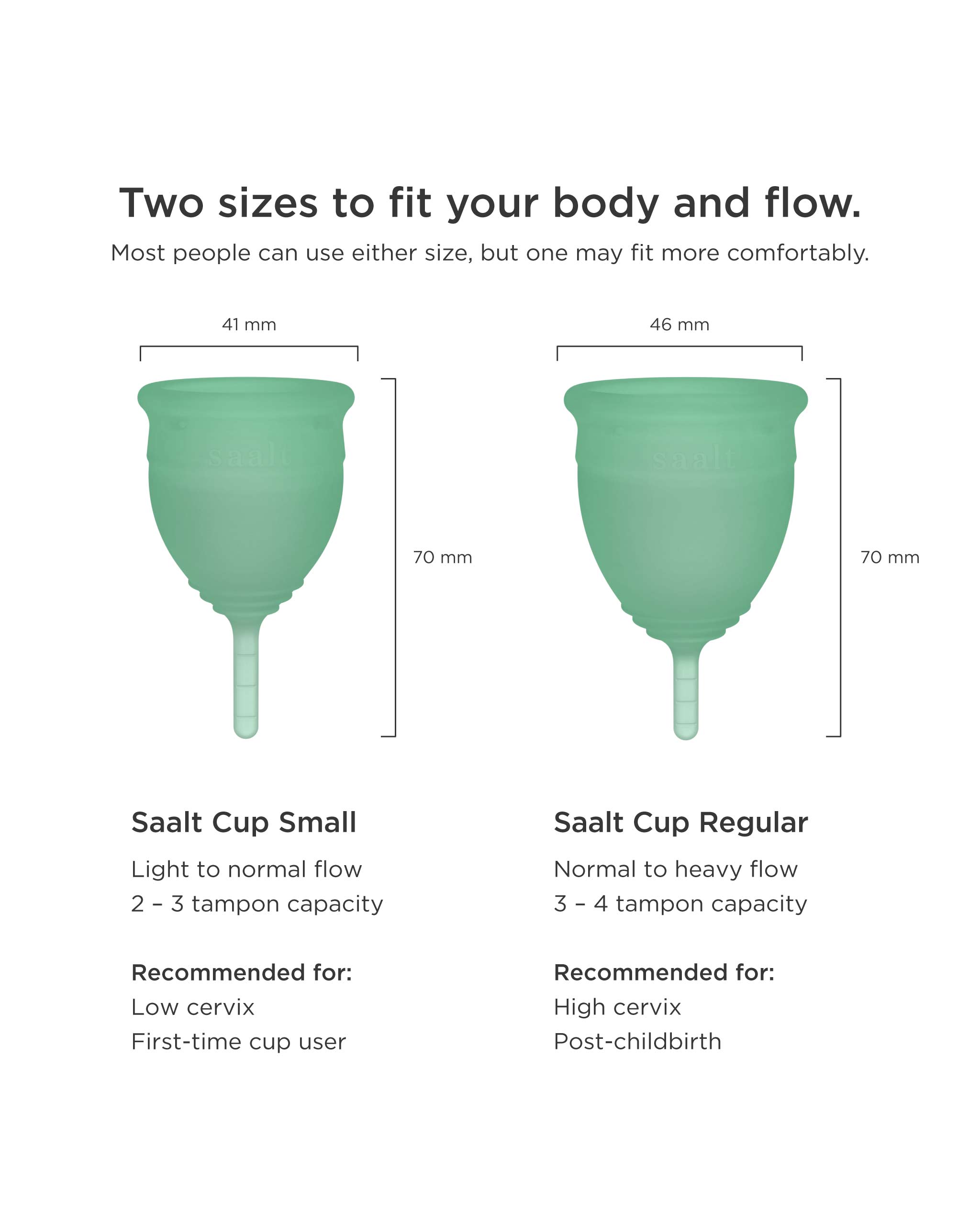 Saalt Menstrual Cup Twin Pack