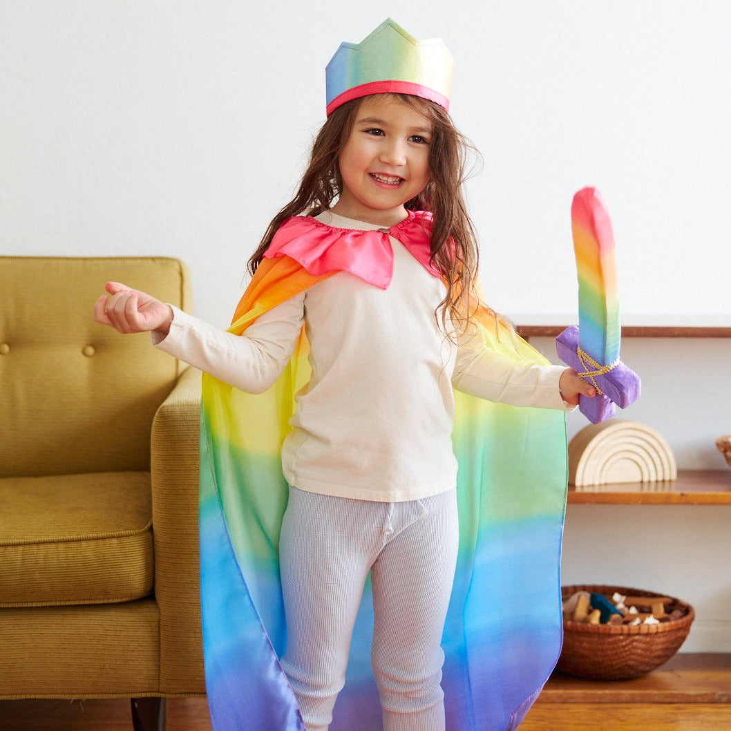 Rainbow Silk Crown