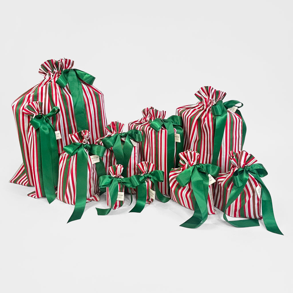 Scandi Julrander Reusable Gift Bag Set)