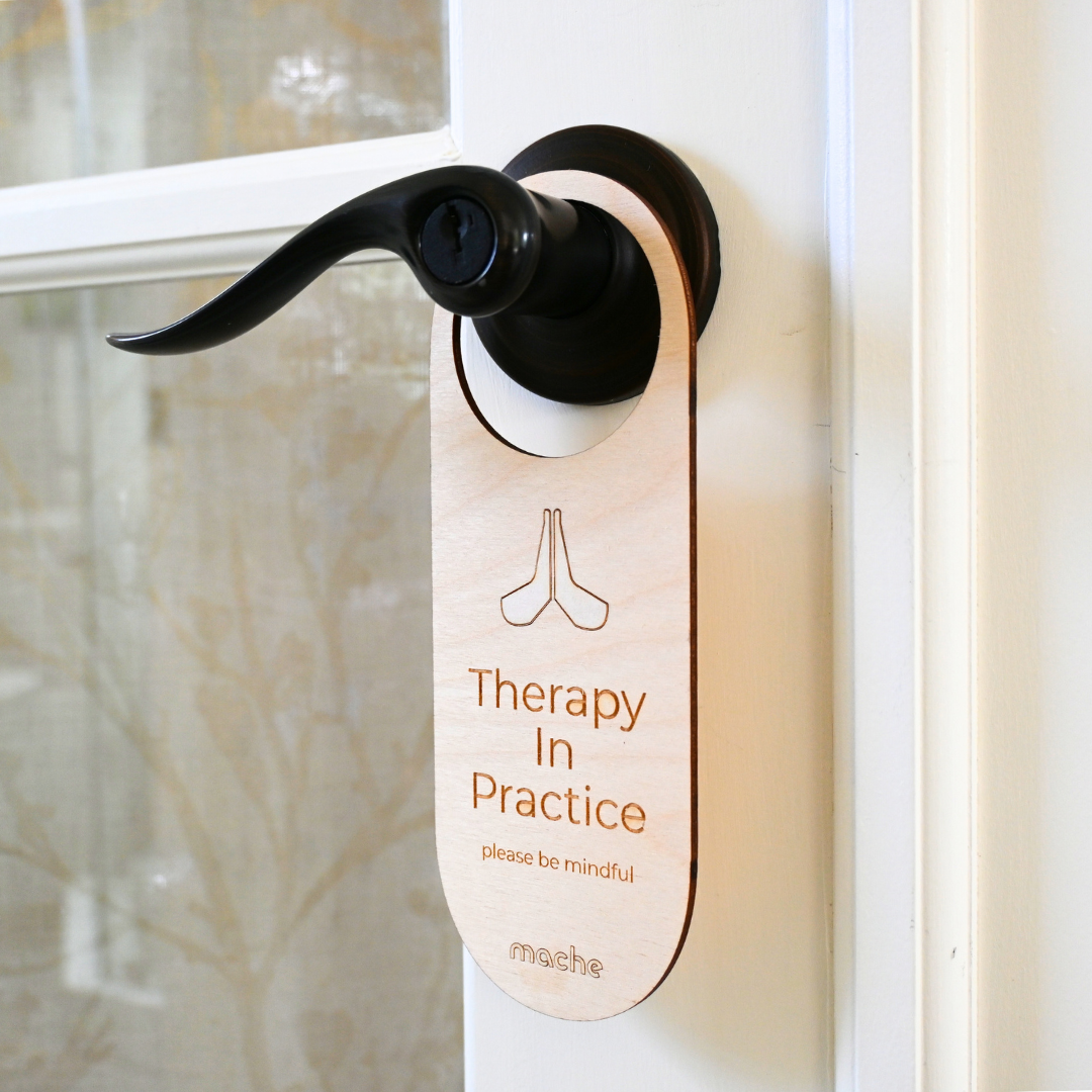 Self Care Sign | Therapy Door Hanger