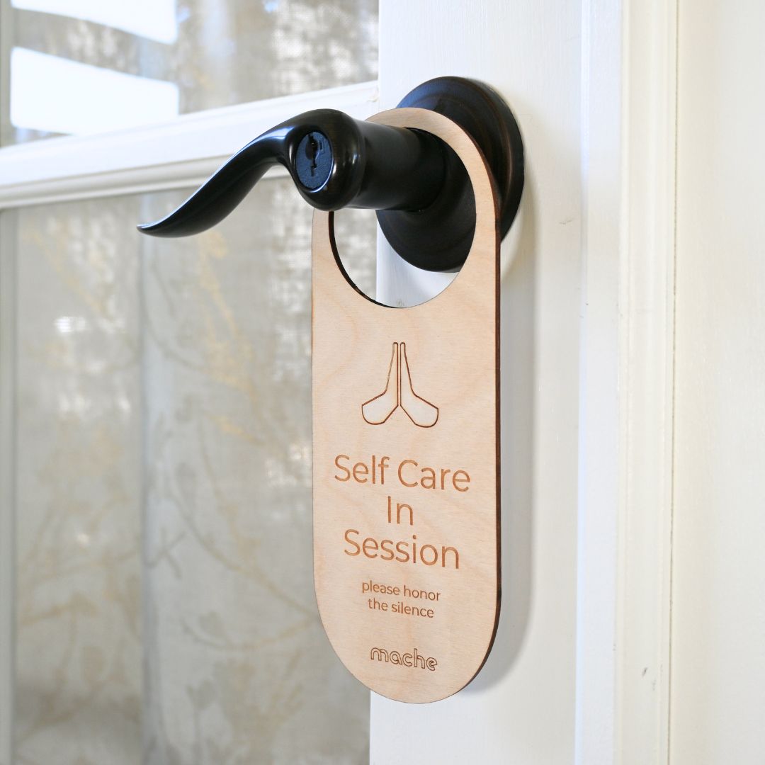 Self Care Sign | Self Care Door Hanger