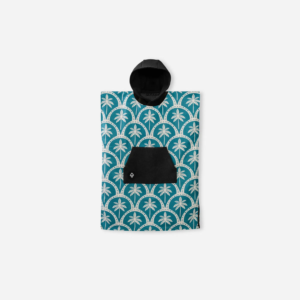 Kids Changing Poncho: Palms Resort Teal Ocean