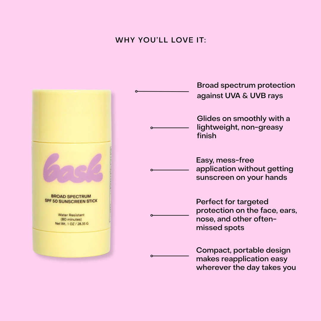 Bask Suncare SPF 50 Fragrance-Free Sun Stick - Winter Sports Essential