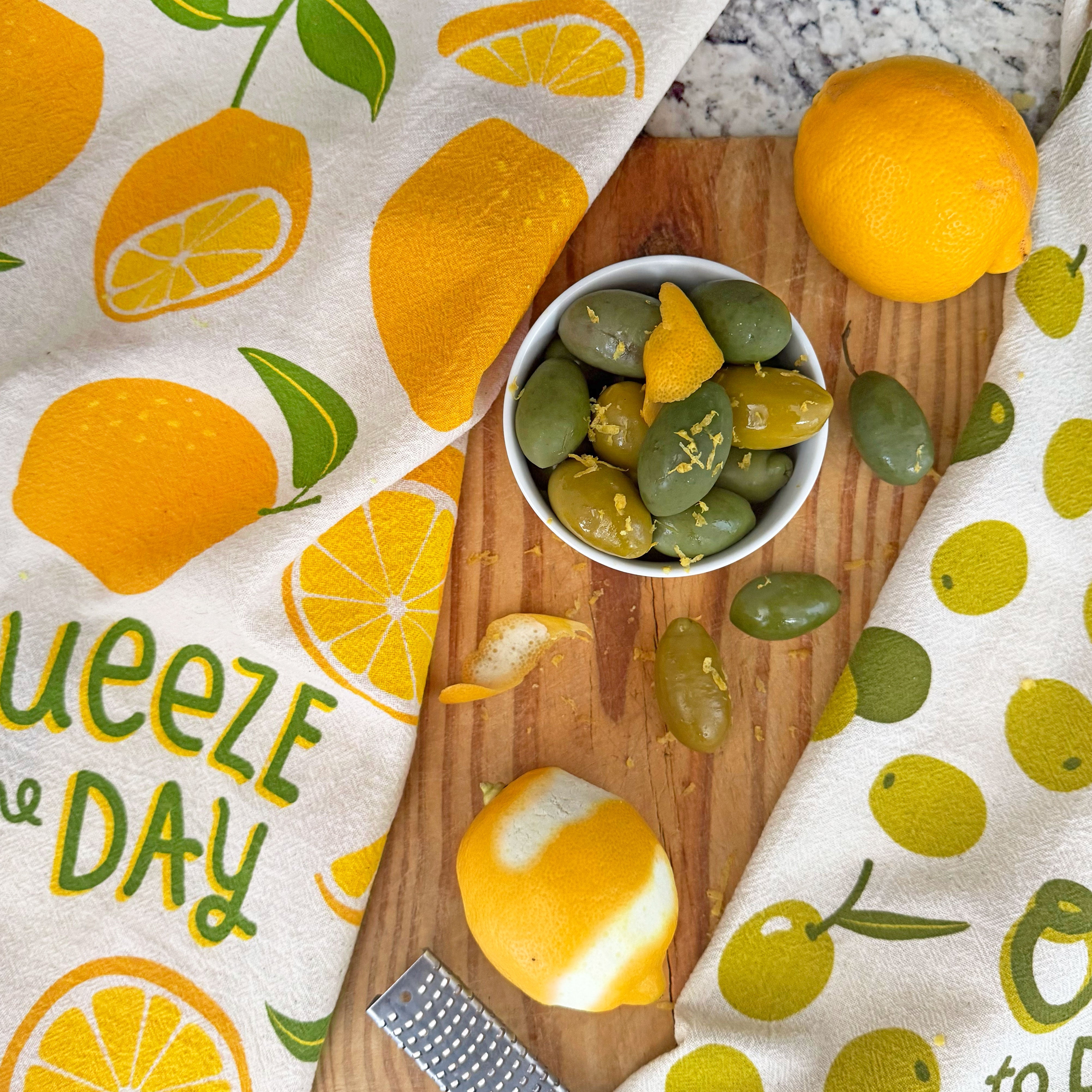 Lemon Organic Cotton Dish Towel