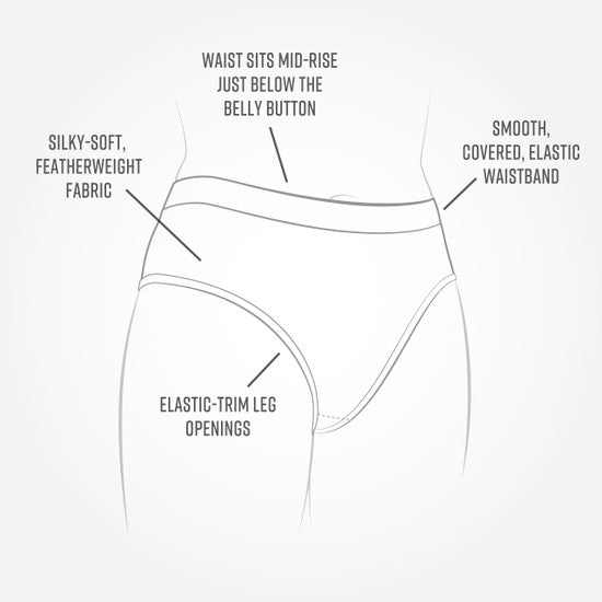 Organic Cotton Bikini Underwear - 2pk