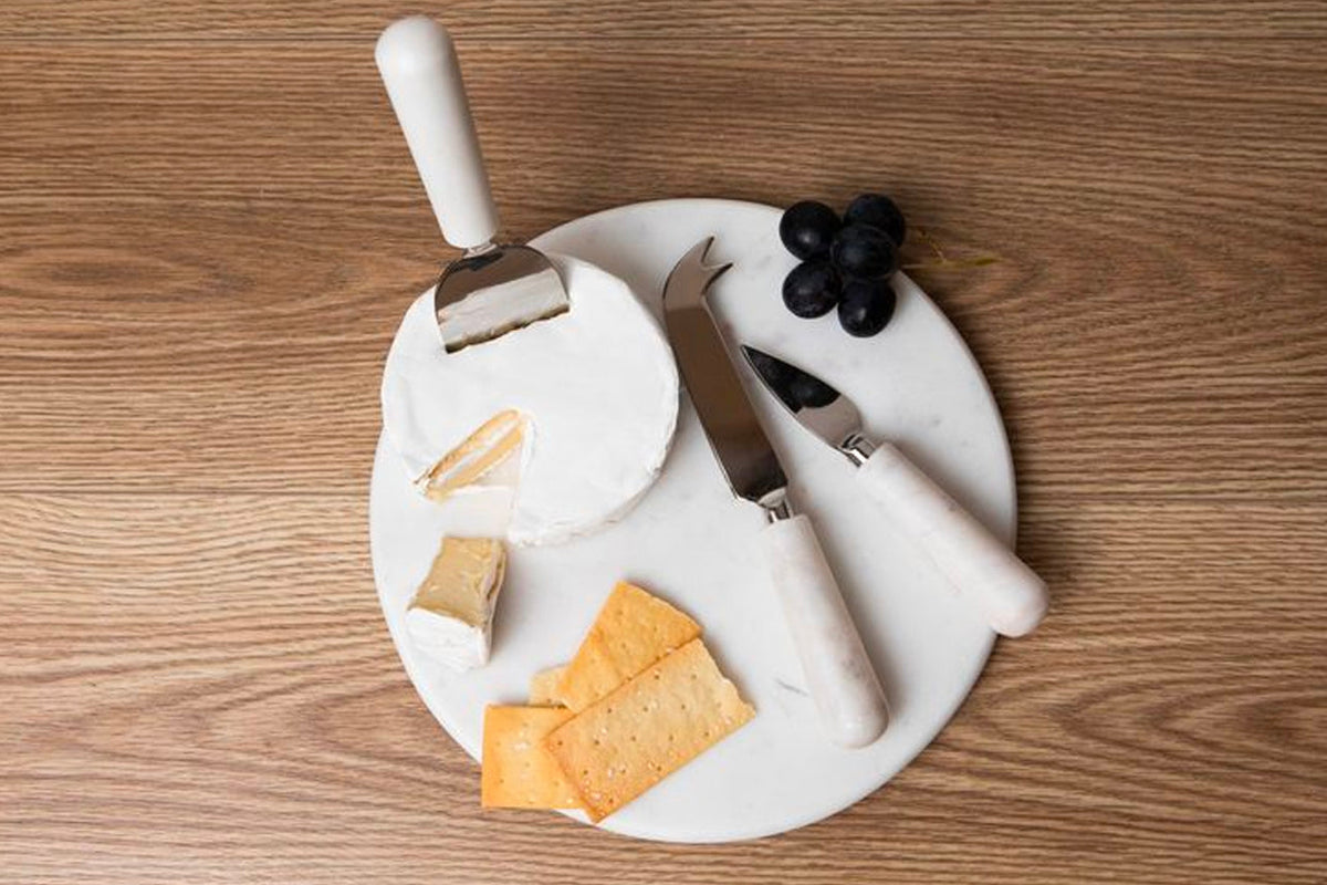 Marble Cheese Board Tools - Set of 3