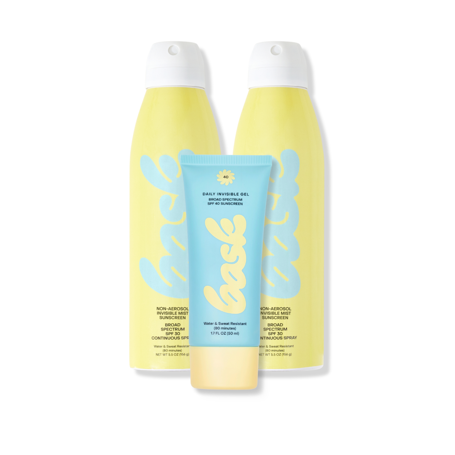 Bask Suncare The Transparent Trio - Head to Toe Protection