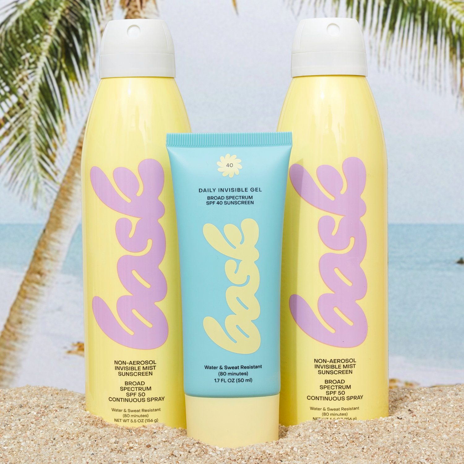 Bask Suncare The Transparent Trio - Head to Toe Protection