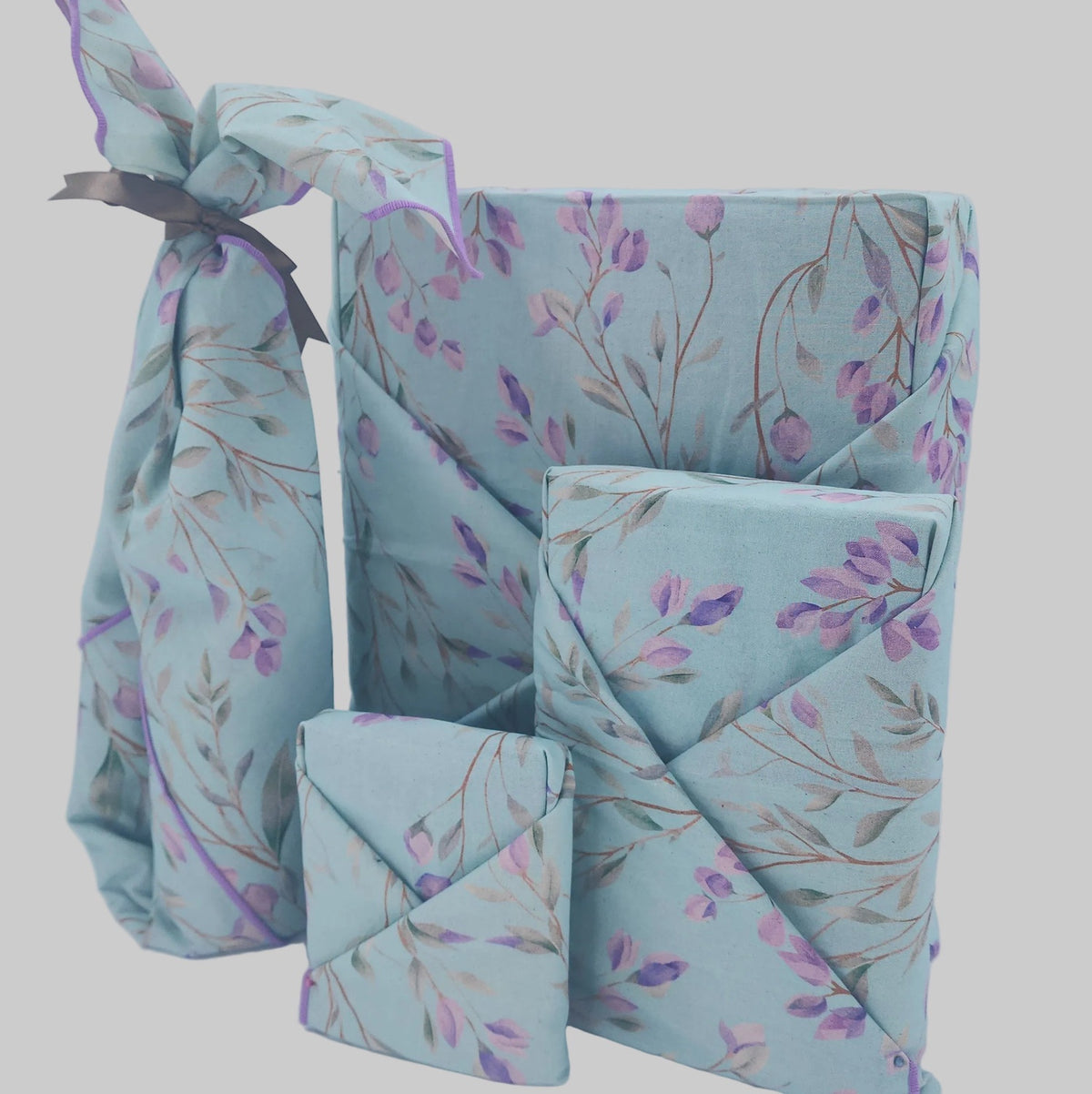 Vignes De Lilas Furoshiki Gift Wraps - Set of 4