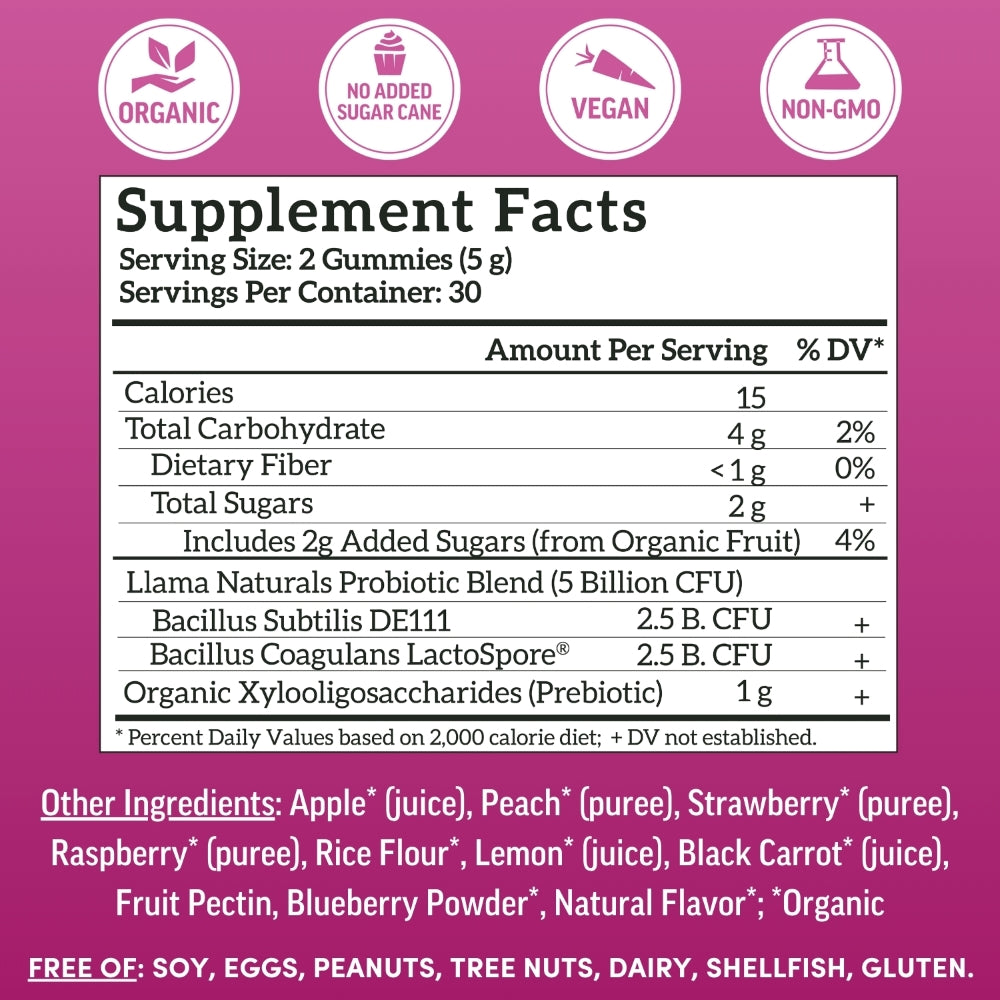 Family Gut Support Bundle – Kids + Adult Pre & Probiotic Gummies – Mixed Berry