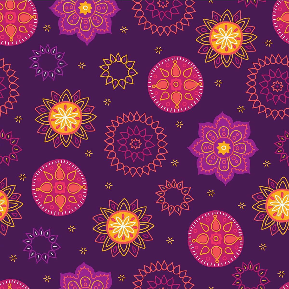 Marigold Mandala Reusable Gift Bag Set