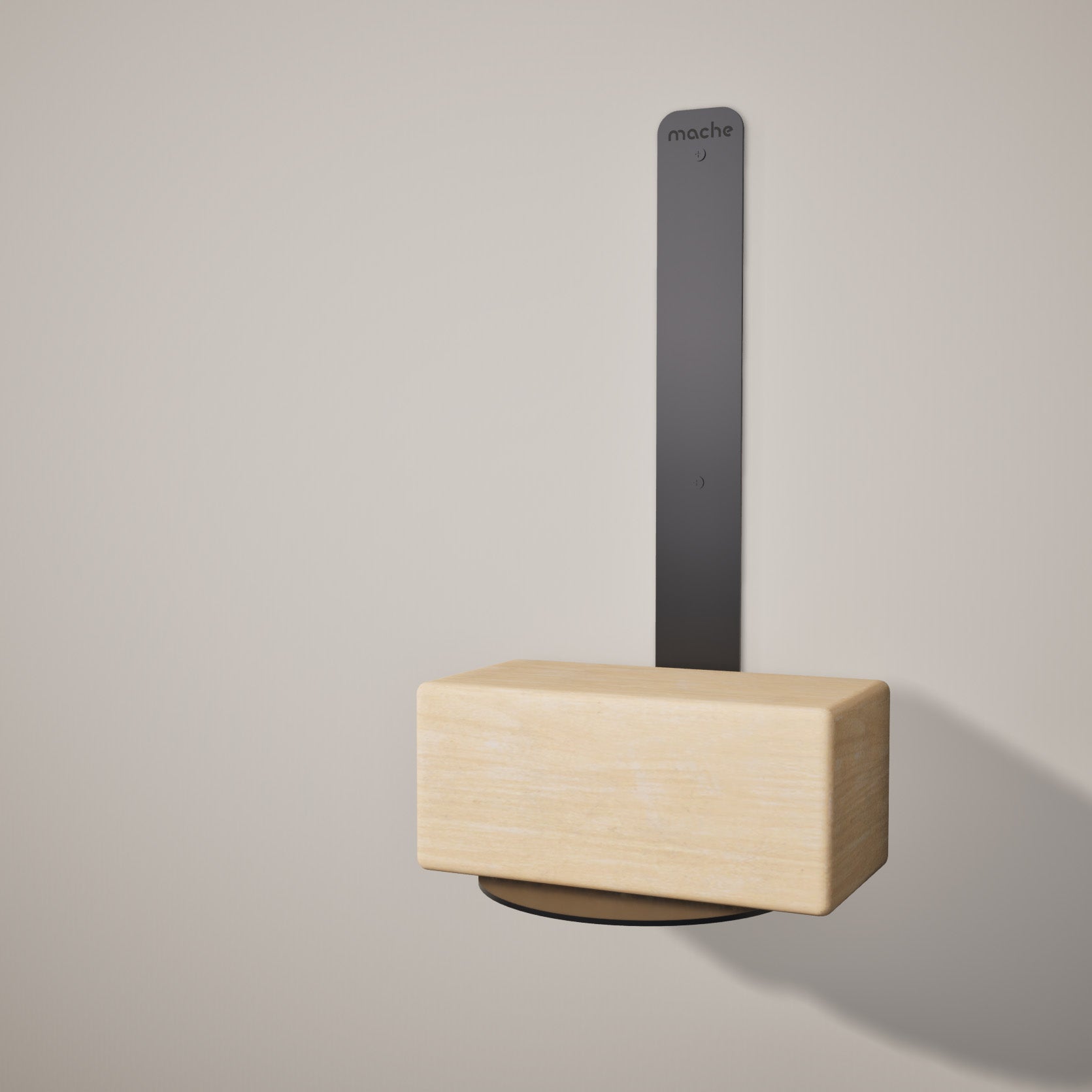 Yoga Block Wall Bracket | Black