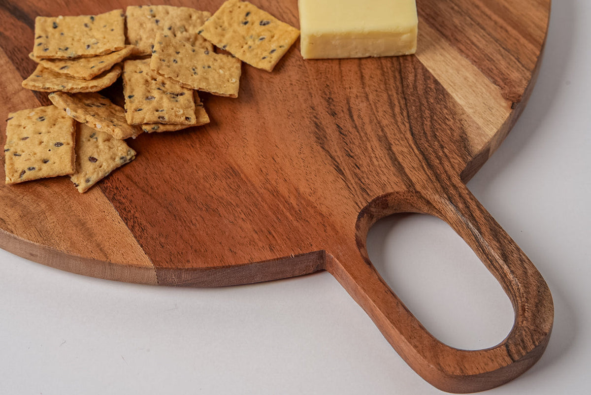 Acacia Circle Serving Board