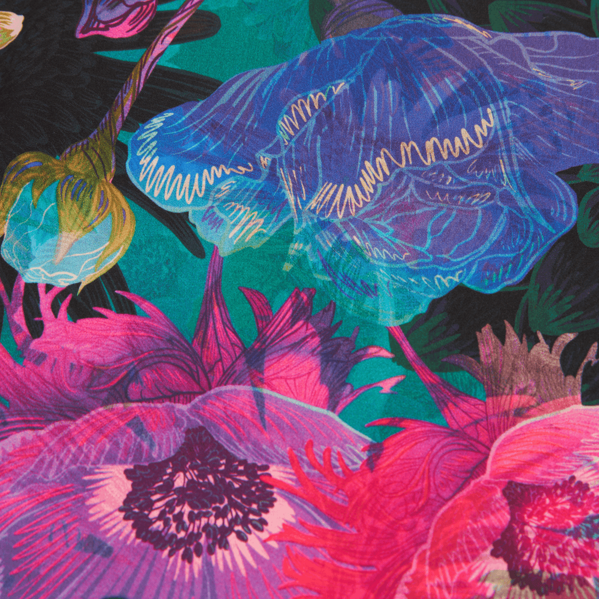 Daisy - 28" Mulberry Silk Furoshiki Gift Wrap by Adam Klassen
