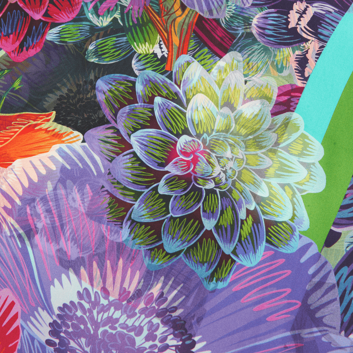 Delilah - 50" Mulberry Silk Furoshiki Gift Wrap by Adam Klassen