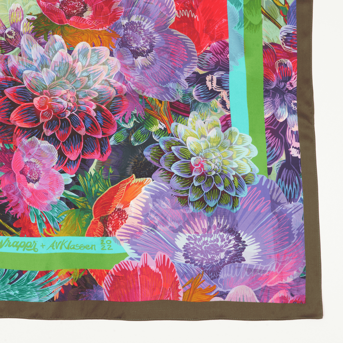 Delilah - 50" Mulberry Silk Furoshiki Gift Wrap by Adam Klassen