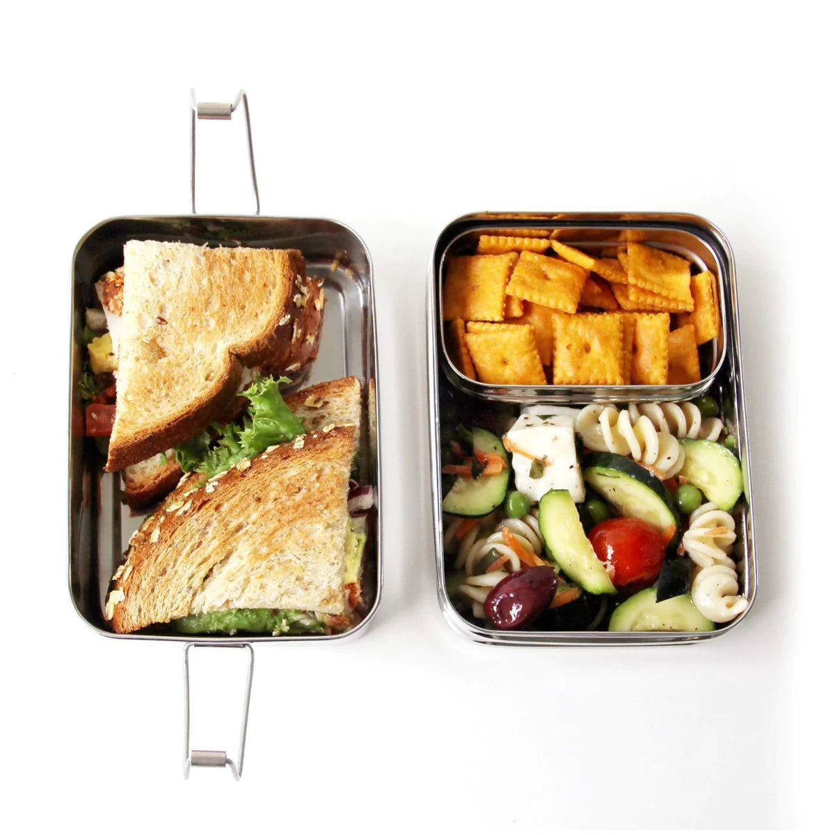 3-in-1 Classic Stainless Steel Lunchbox