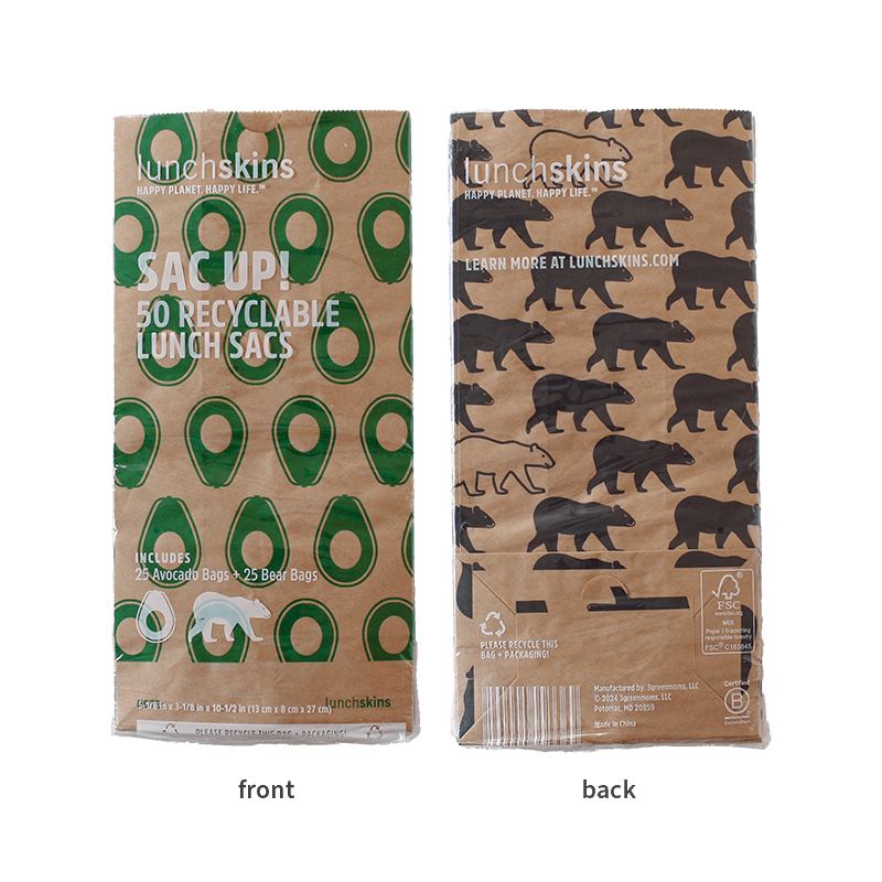 Recyclable Paper Lunch Sacs Variety Pack