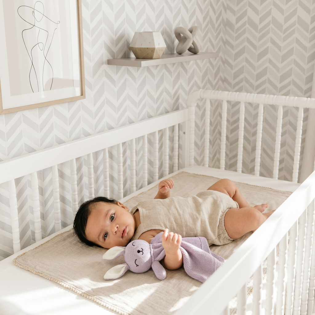 Organic Cotton Plush Lovey Security Blanket