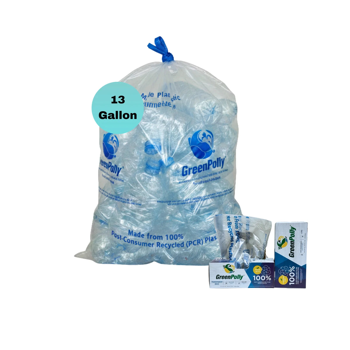 13 Gallon Kitchen Recycling Bags - 20ct