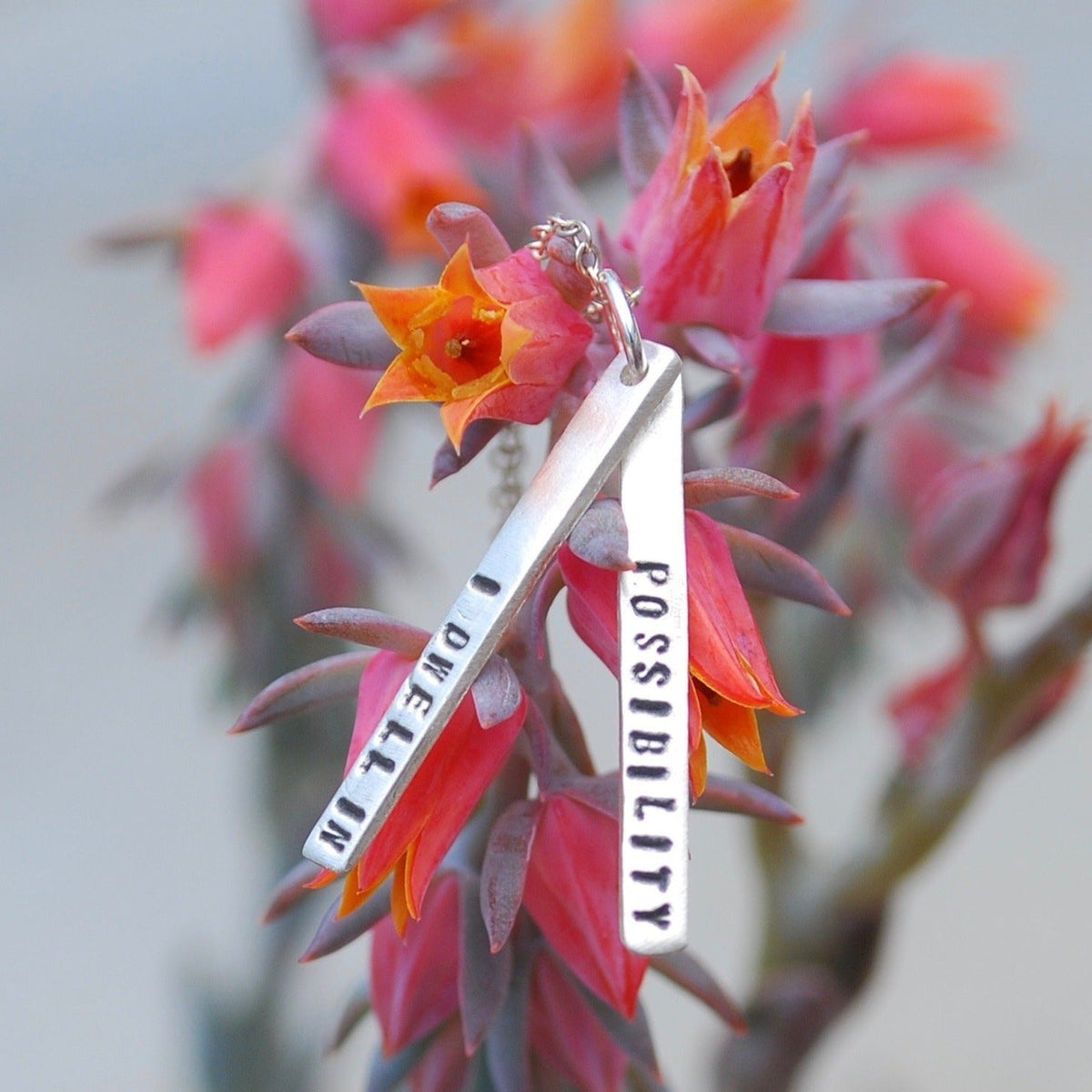I Dwell in Possibility - Emily Dickinson quote necklace