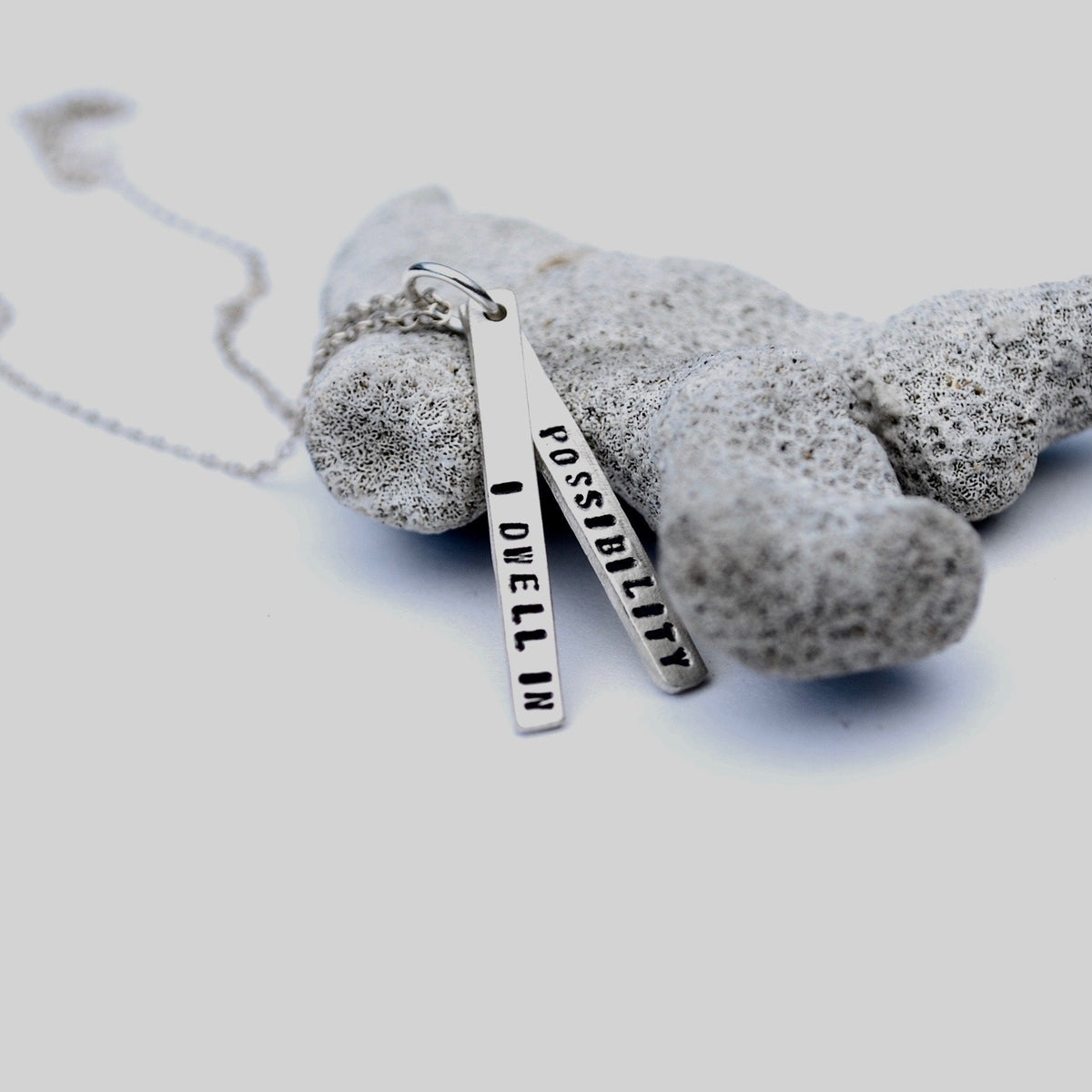 I Dwell in Possibility - Emily Dickinson quote necklace
