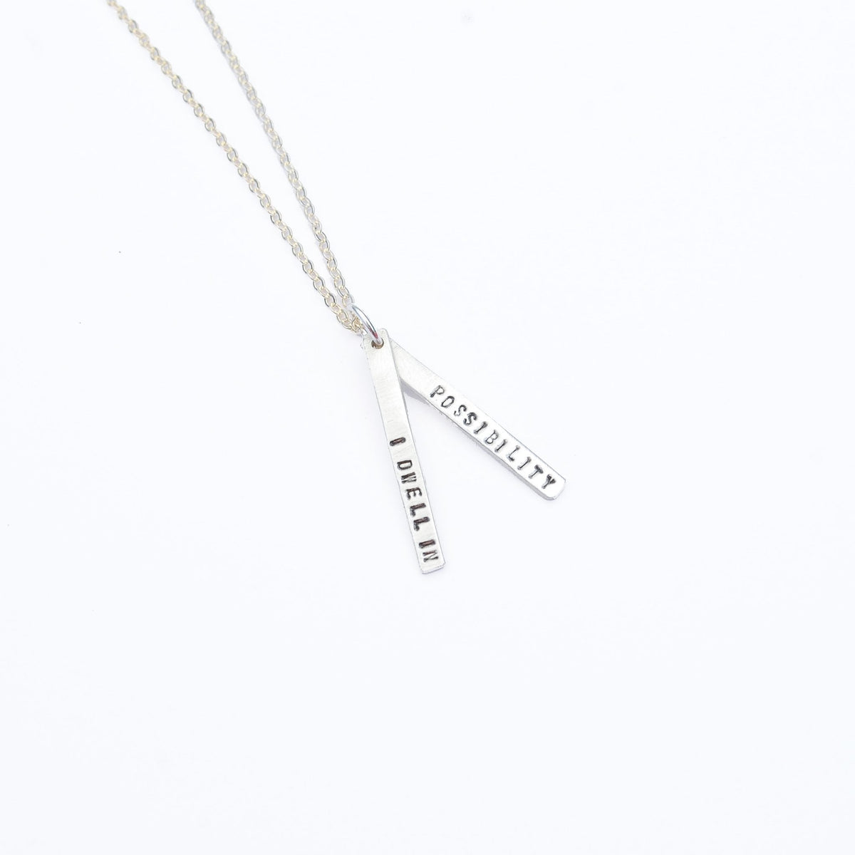 I Dwell in Possibility - Emily Dickinson quote necklace