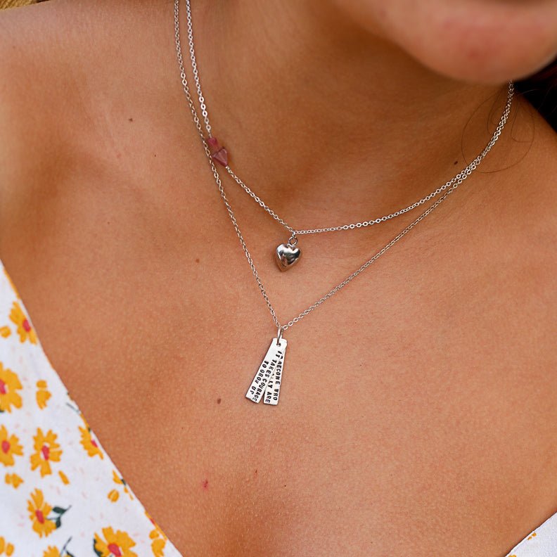 It Takes Courage to Grow Up and Become Who You Really Are -EE Cummings Quote Necklace