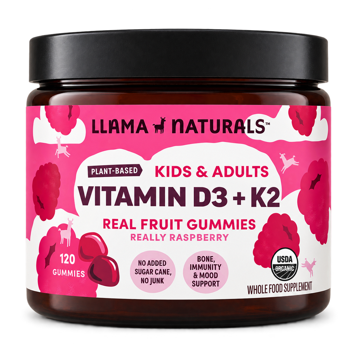 Vitamin D3 Gummies, Raspberry (120 ct)