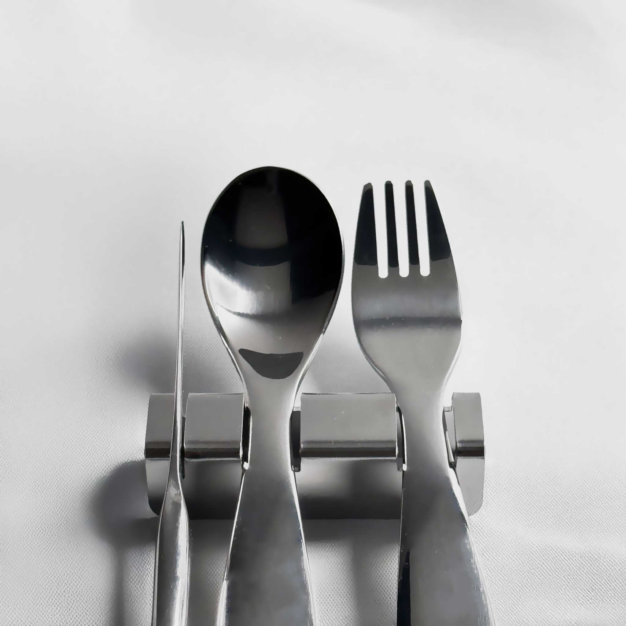 Radiko 304 Stainless Steel Kiddo Flatware Rest - 2 Pack