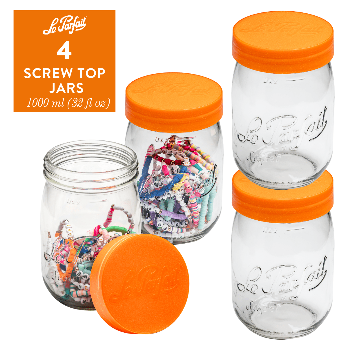 Le Parfait Screw Top Jars