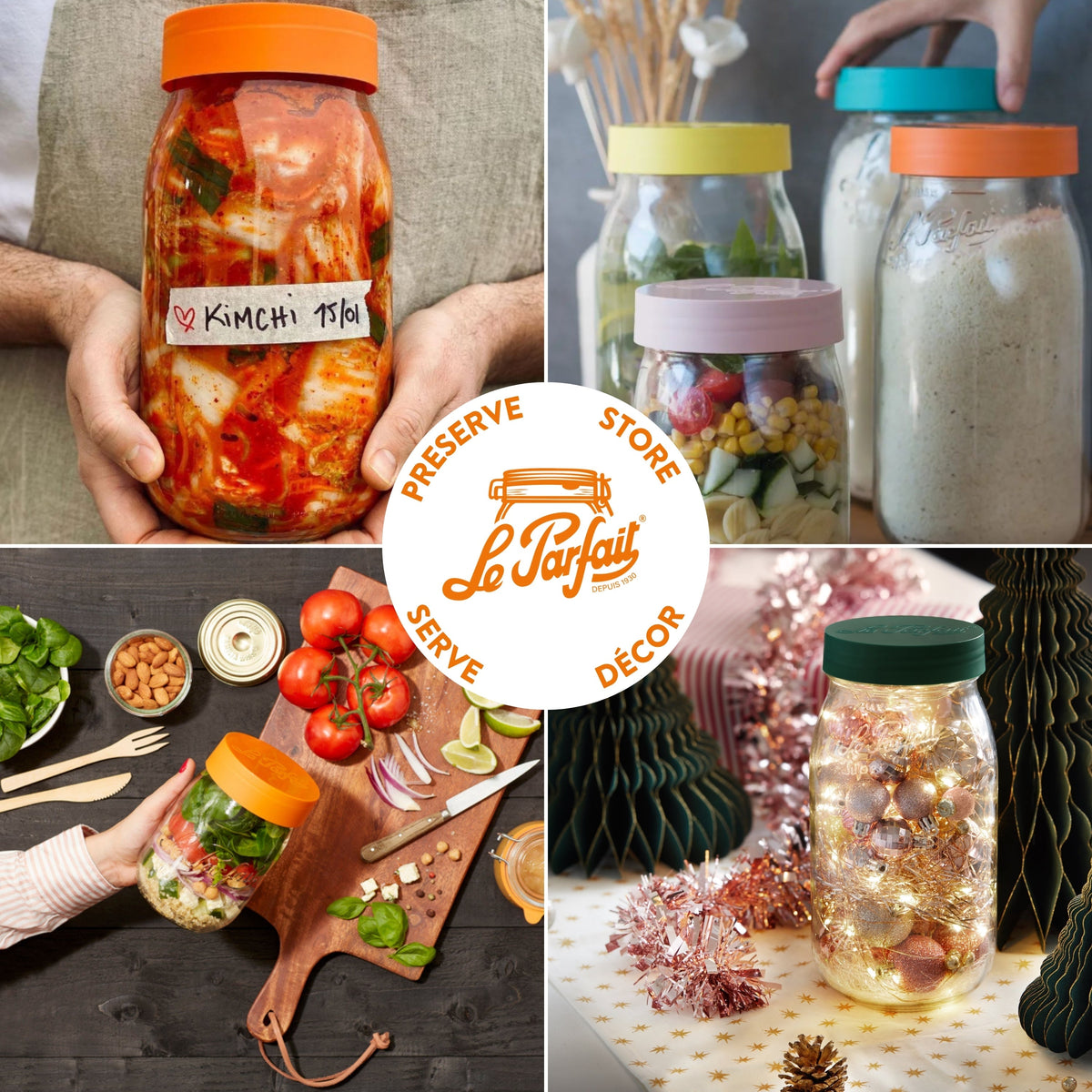 Le Parfait Screw Top Jars