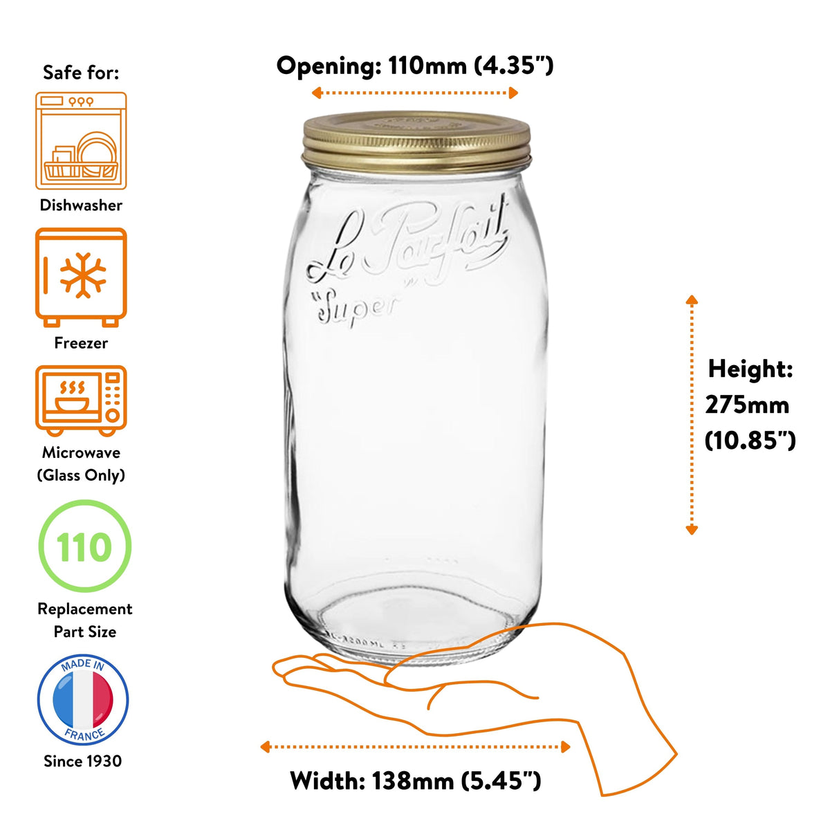 Le Parfait Screw Top Jars