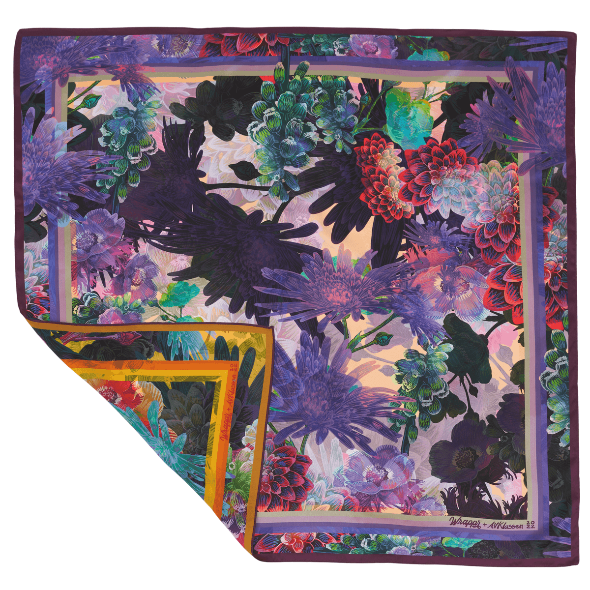 Lilac - 35" Mulberry Silk Furoshiki Gift Wrap by Adam Klassen