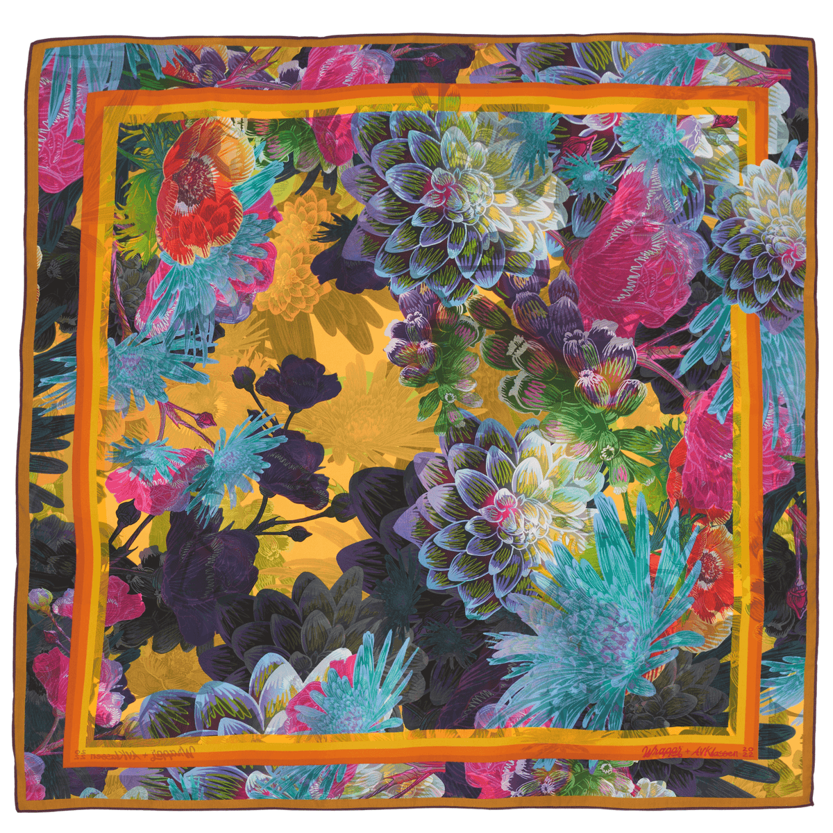Lilac - 35" Mulberry Silk Furoshiki Gift Wrap by Adam Klassen