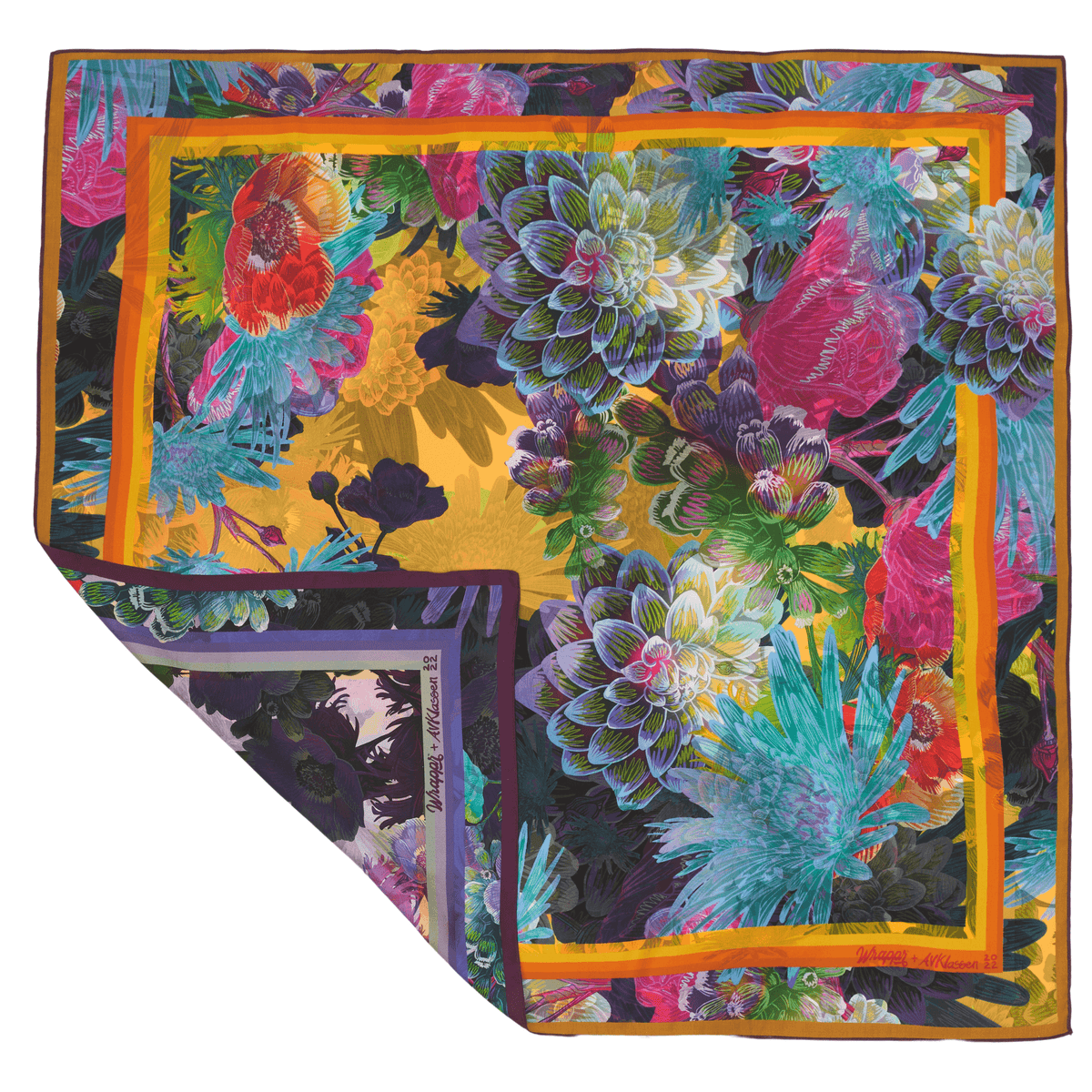 Lilac - 35" Mulberry Silk Furoshiki Gift Wrap by Adam Klassen