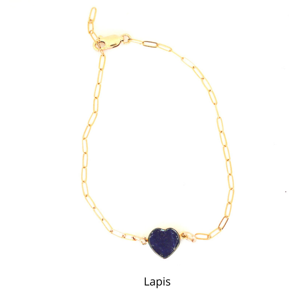 Mia Gemstone Birthstone Heart Bracelet