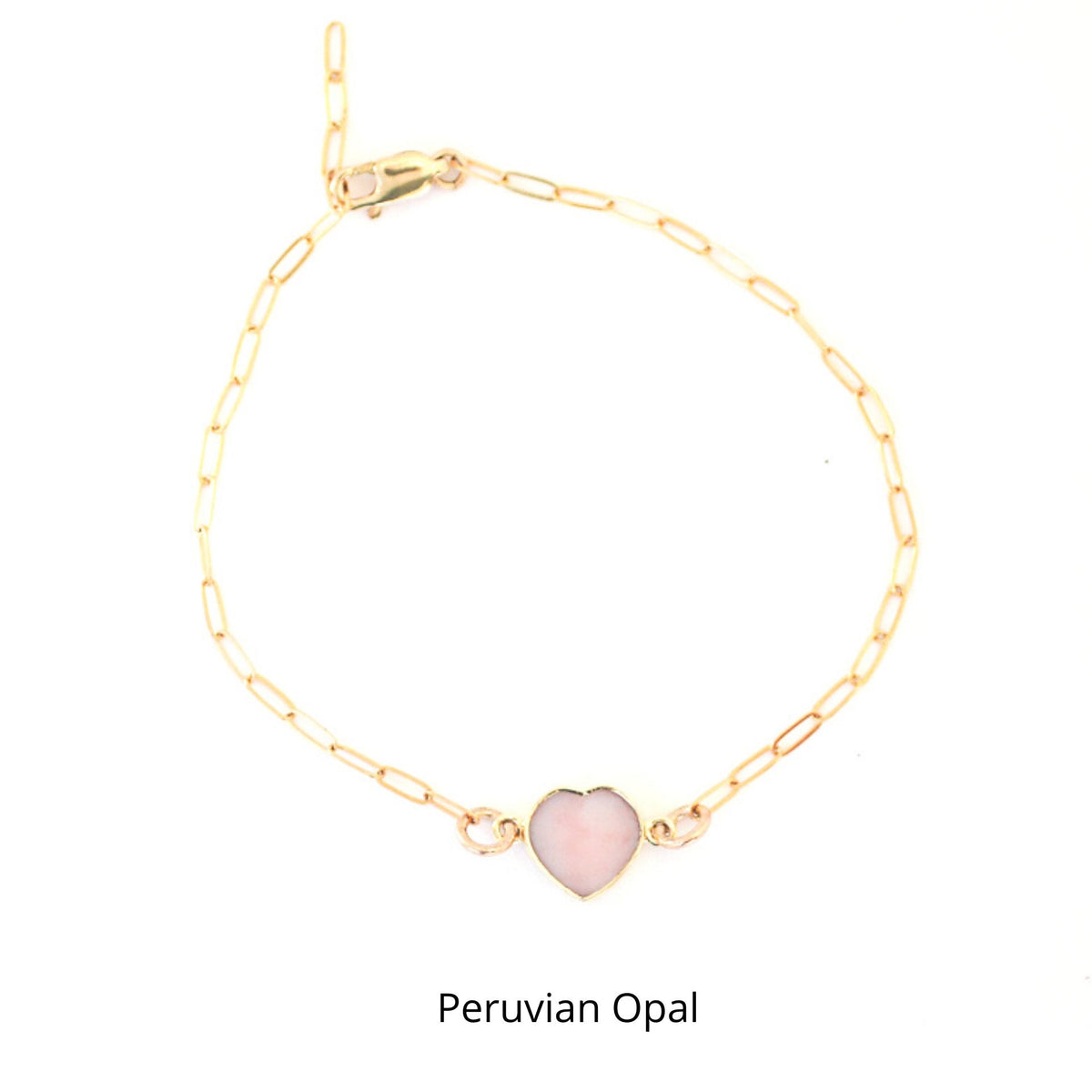 Mia Gemstone Birthstone Heart Bracelet